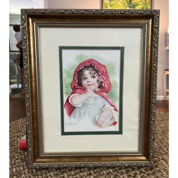 Lot Of Three Maud Humphrey (Mother Of Humphrey Bogart) Beautifully Framed Prints